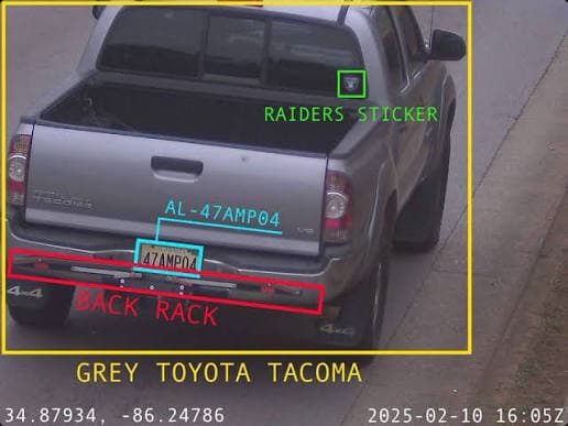 An Automated License Plate Reader (ALPR) camera deployed in the field